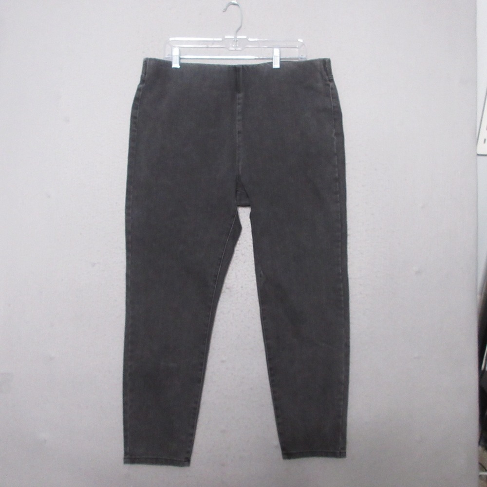 Soft Surroundings Leggings The Ultimate Leggings Faded Black Denim‎ Pull On NWT